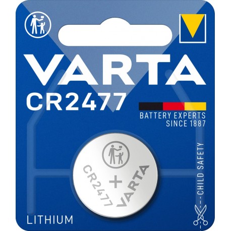 Varta 6477101401 Electronics CR2477 batteria a bottone al litio Single Blister 3 V batteria argento