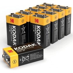 Kodak Xtralife alkaline 9V battery 10pack