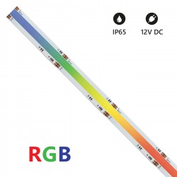 Striscia LED COB IP65 5 metri RGB 12V 15W/m[927015] LSC12V-RGB-IP