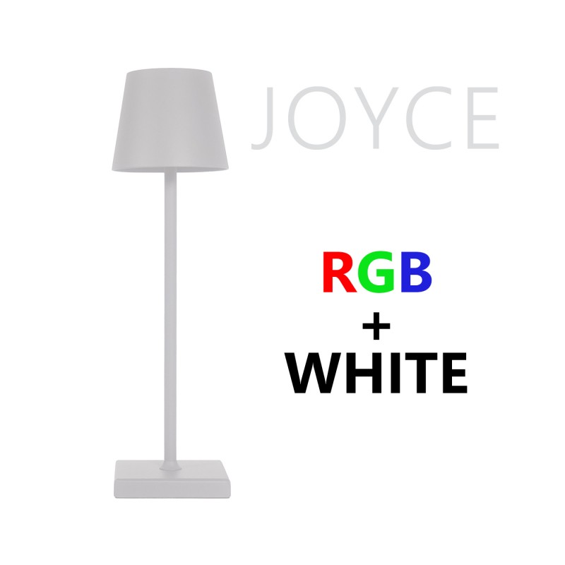 JOYCE LAMPADA LED DA TAVOLO DIMMERABILE RGB+WHITE BIANCA - Il Ricaricabile