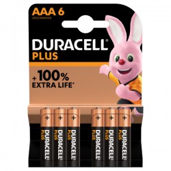 DURACELL PILE ALCALINE AAA BLISTER 6PZ.